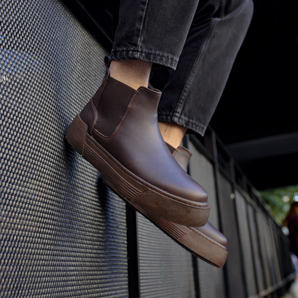 asos mens brown boots